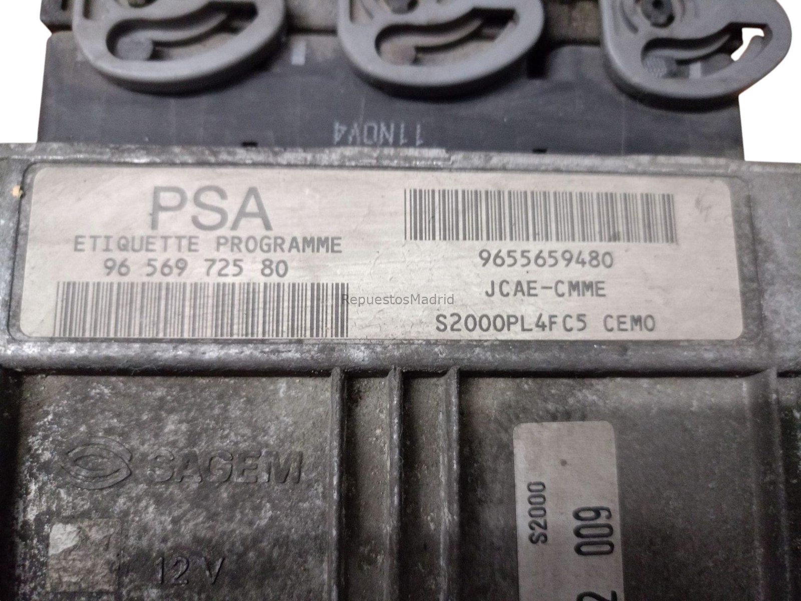 9655659480 ECU Centralita Motor PEUGEOT 206 - Imagen 2