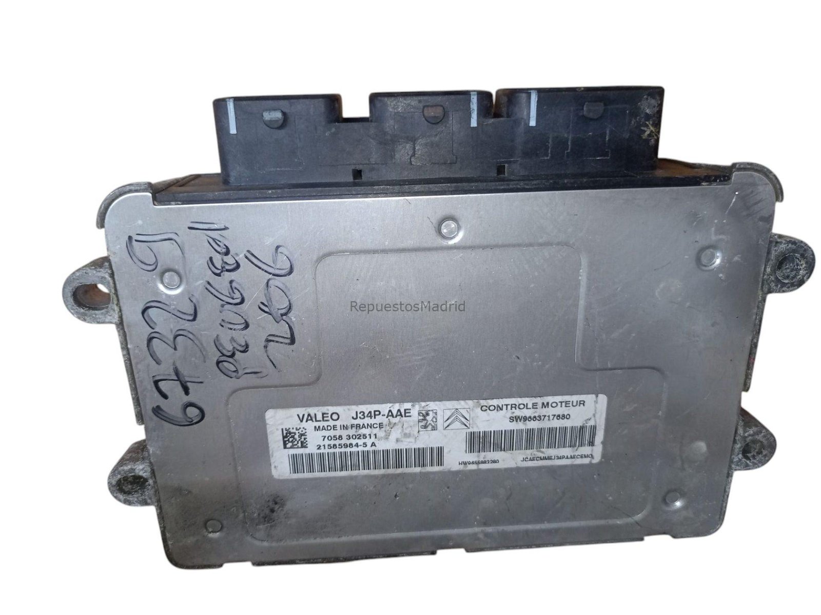 SW9663717680 Ecu centralita motor PEUGEOT 206 HATCHBACK