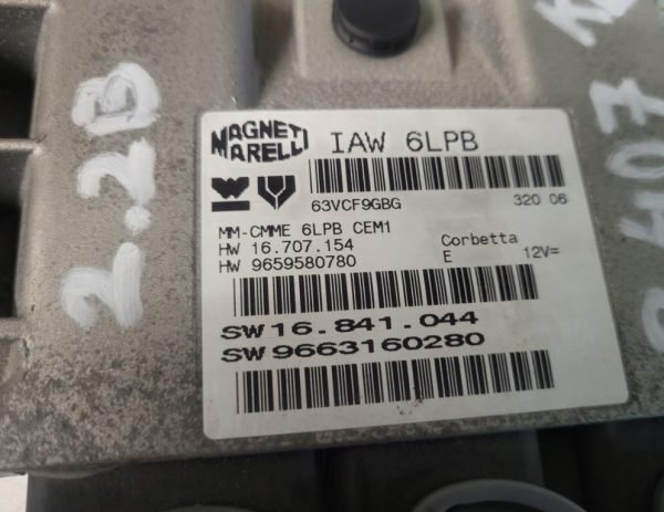 Conjunto Kit Peugeot 407 2.2 ECU+LLAVE+BSI IAW6LPB - Imagen 8