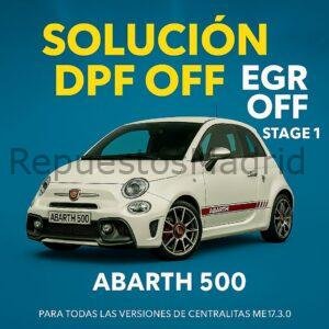 Soluciones dpf off egr off stage1 abarth 500 me17.3.0
