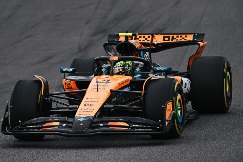 Gran pole de Lando Norris en una extraña clasificación: ¡Verstappen eliminado en Q1!