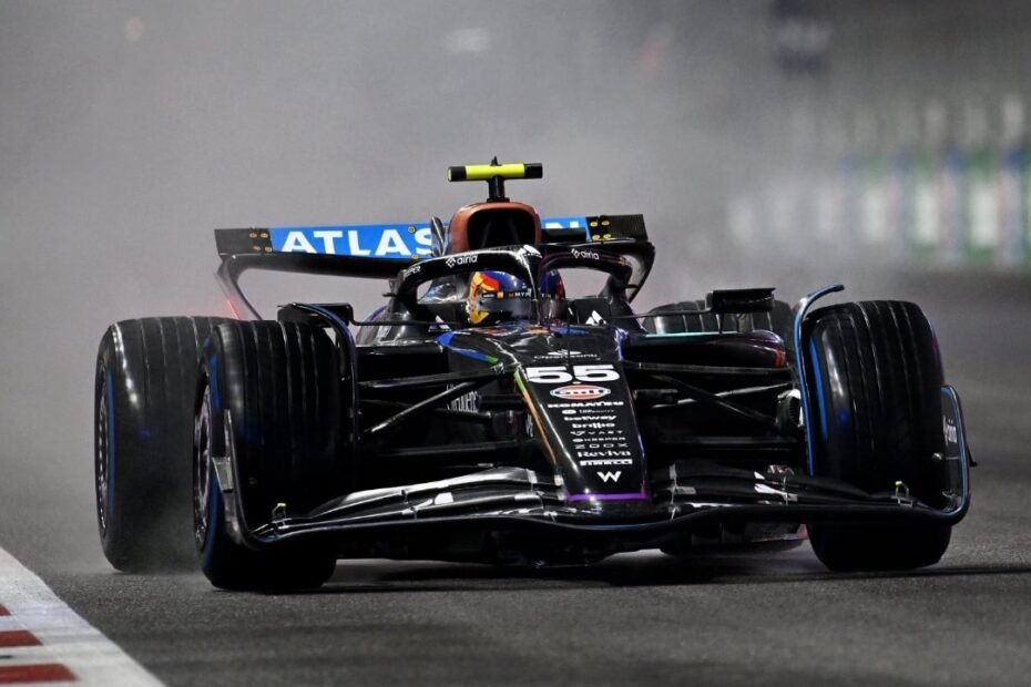 Sainz busca "rematar la faena" tras desafiar a Norris y Verstappen en mojado: "Creía que era la pole"