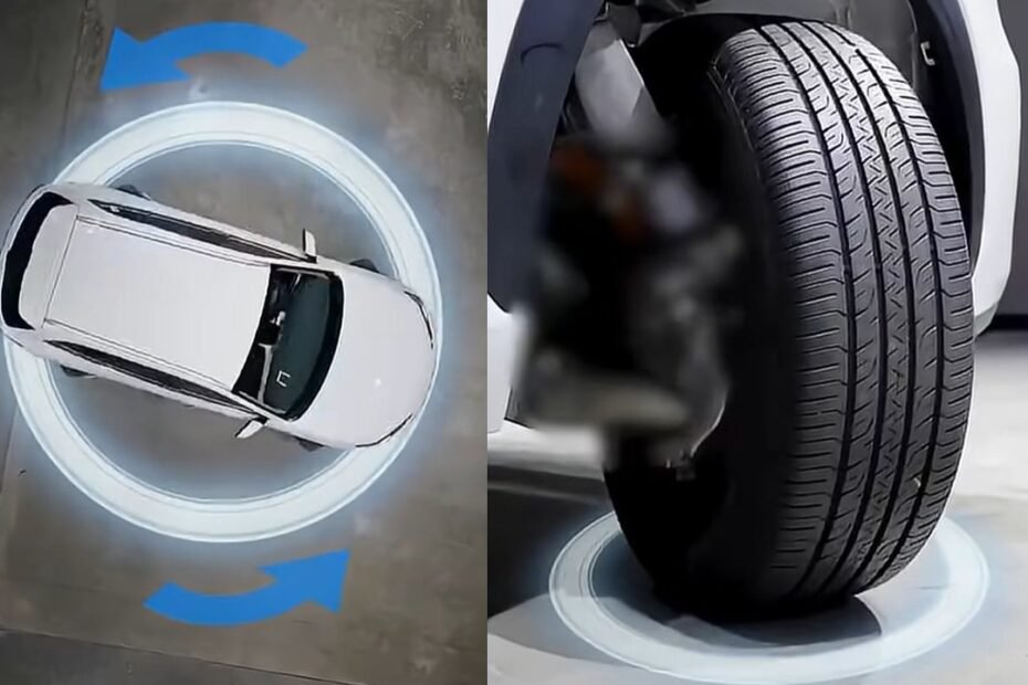 Adiós a las maniobras de aparcamiento complicadas: las cuatro ruedas de este coche giran 90 grados y hacen movimientos imposibles