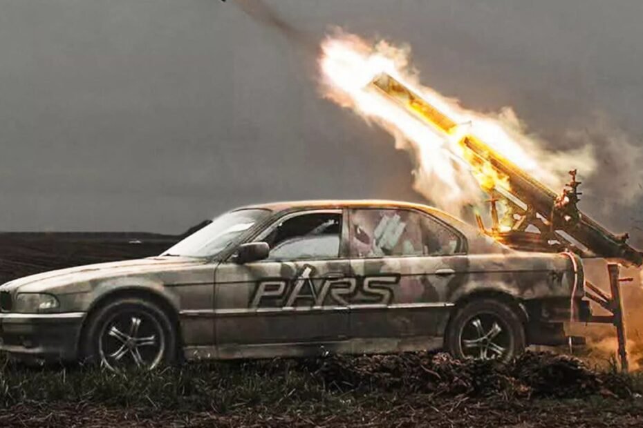 El ejército de Ucrania convierte un BMW Serie 7 E38 en un lanzacohetes y el resultado es tan real como inquietante