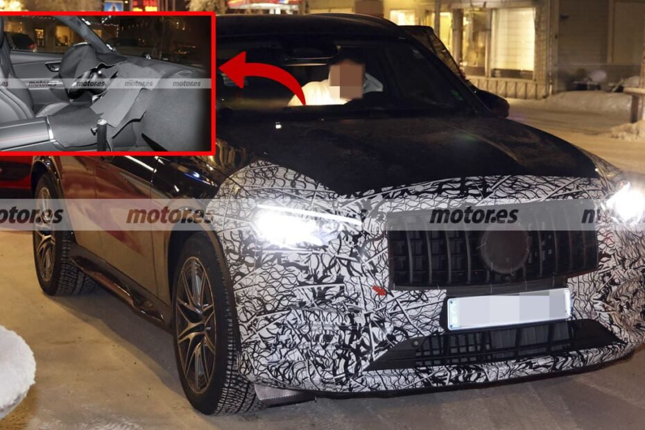 Cazado el Mercedes-AMG GLC 53 2027: primeras fotos espía del facelift y su gran cambio mecánico