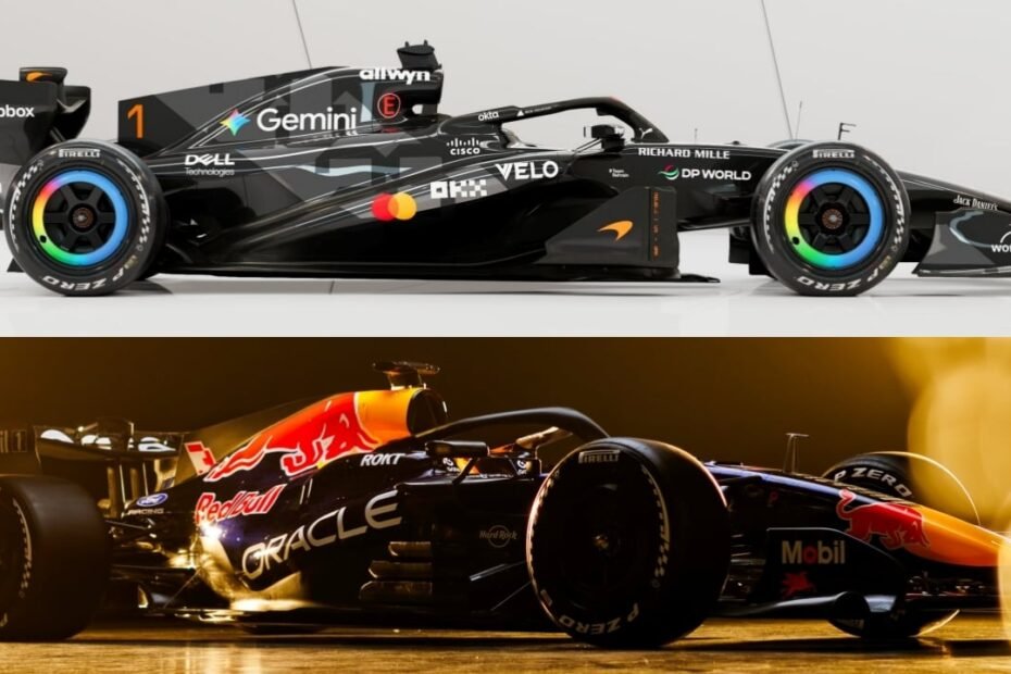 Red Bull y McLaren muestran el RB22 y el MCL40 a última hora, justo antes de su estreno en Barcelona