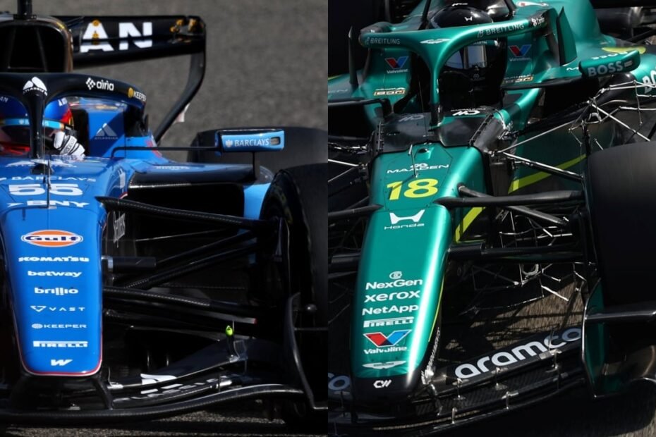 Primeras imágenes en Baréin del Aston Martin AMR26 y el Williams FW48: así se ven los coches de Alonso y Sainz