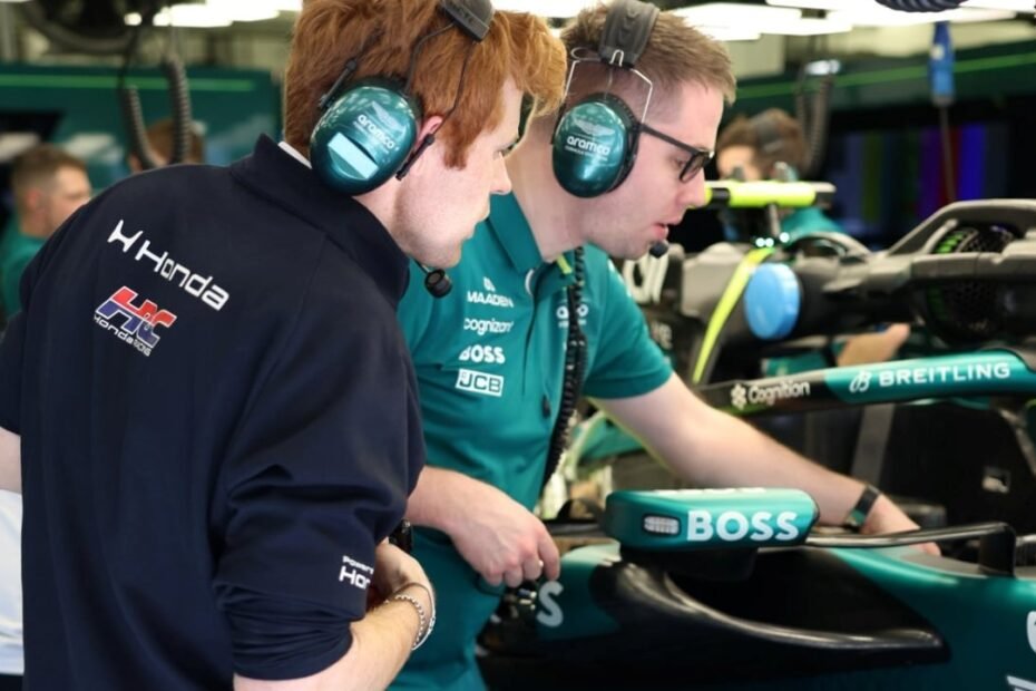 El esperpento de Aston Martin-Honda continúa: Alonso no sale a pista y Stroll se queda a medio minuto en los Libres 1