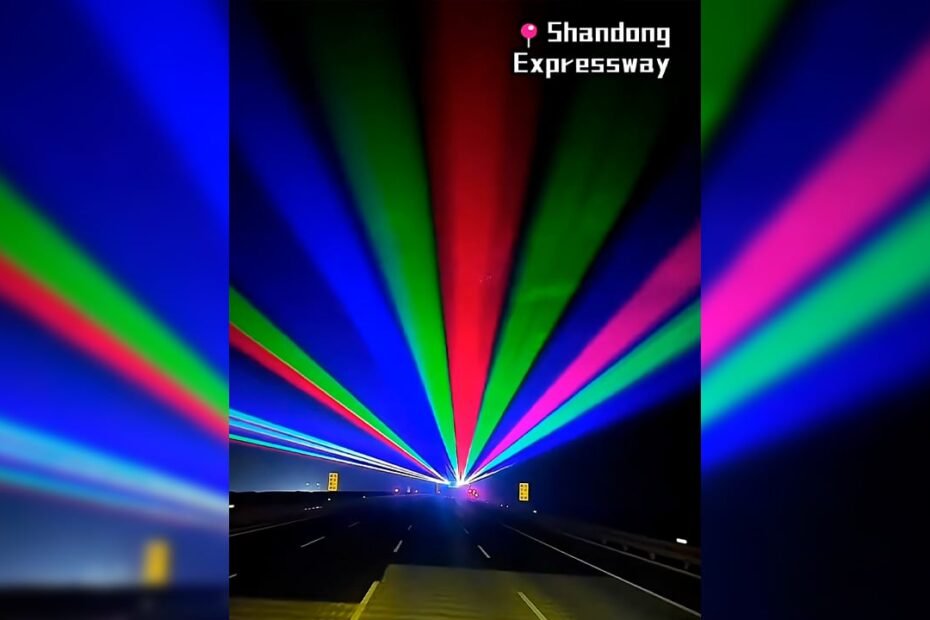 China instala rayos láser en sus autopistas para combatir la fatiga al volante: ¿es la solución o solo un espectáculo?