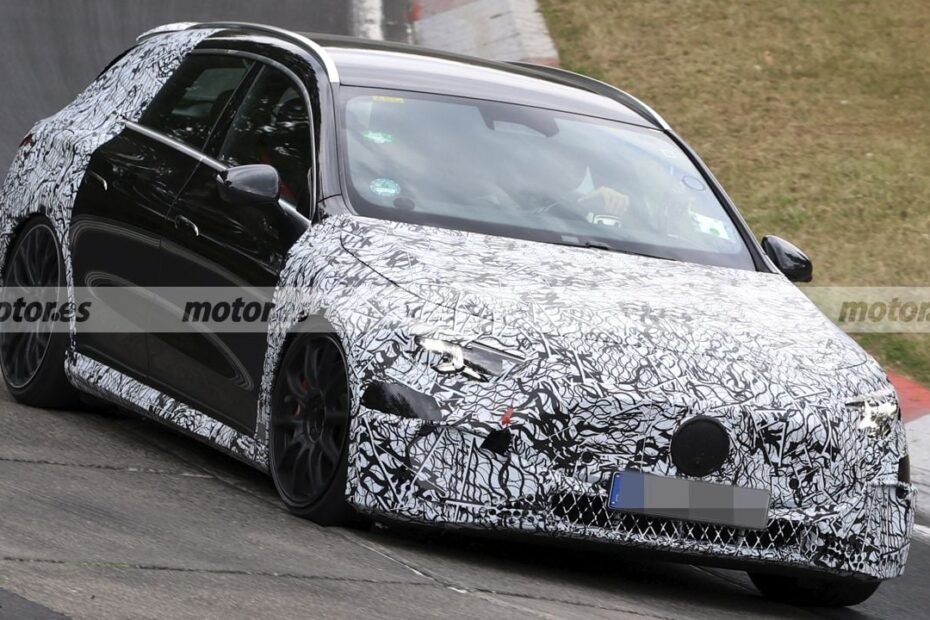 Mercedes-AMG prueba su único familiar eléctrico en Nürburgring, con más de 540 CV que asustan