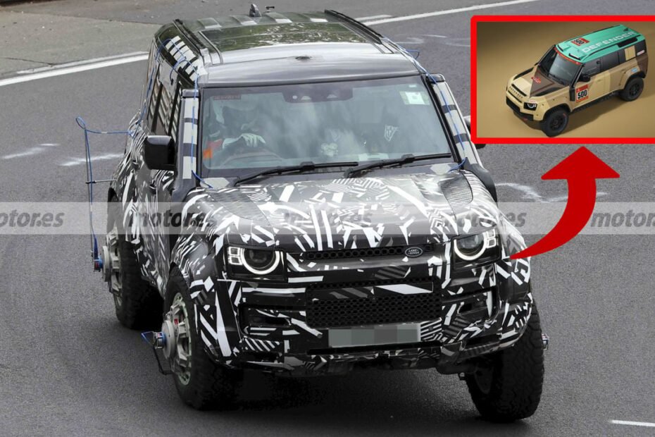 Este Land Rover Defender extremo cazado en Nürburgring está sacado del Dakar y apunta a una edición brutal