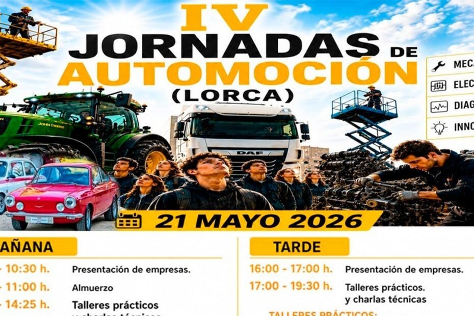 Lorca celebra mañana las IV Jornadas de Automoción con talleres prácticos y charlas técnicas
