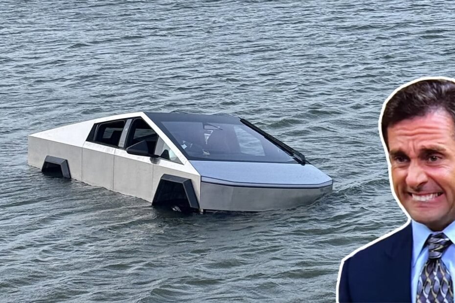 Quiso meter el Cybertruck en un lago y la jugada salió carísima: sin coche y en la cárcel
