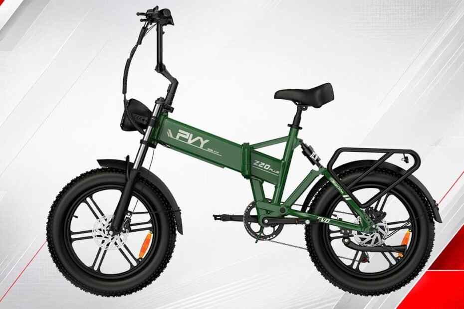 PVY Z20 PLUS EVO: la bici eléctrica plegable que anuncia 130 km y hasta 50 km/h en modo desbloqueado