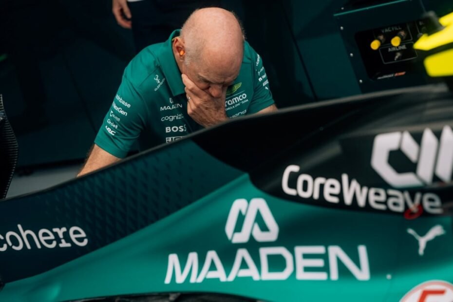 Newey da detalles sobre la rotura de suspensión del Aston Martin de Stroll y confirma que las vibraciones han vuelto