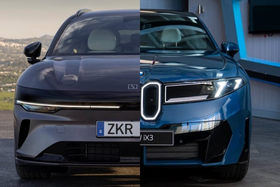 Un BMW moderno a examen junto a un sedán chino con el método que Euro NCAP acaba de estrenar