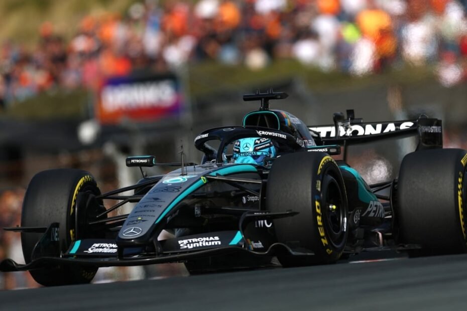 Russell cumple su misión en la Sprint de Zandvoort: la lluvia llegó tarde para un Alonso a punto de brillar