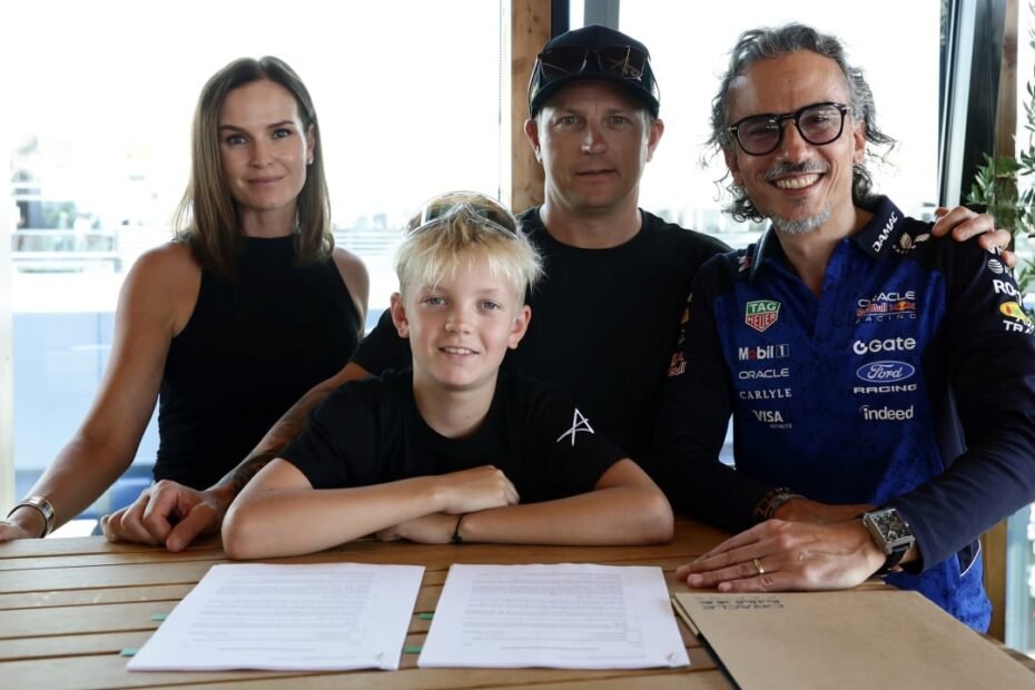 A sus 11 años, el hijo de Räikkönen ficha por Red Bull: «Impresiona por su madurez y su enfoque tranquilo»