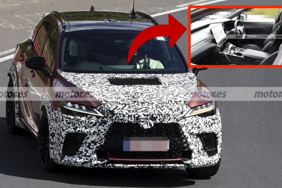 El Lexus RX Morizo RR ya se prueba en Nürburgring, estas fotos espía destapan un interior a la altura de un SUV de 600 CV