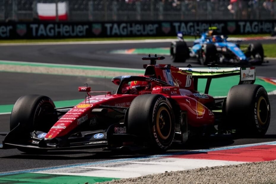 Ferrari se gusta en los primeros libres de Monza con Charles Leclerc